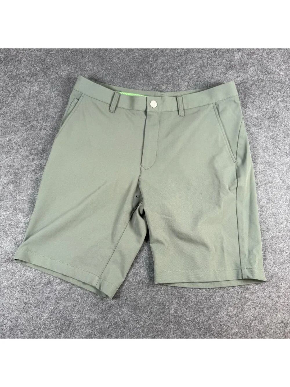 Bonobos Golf Shorts Mens Size 34 Gray 10" Inseam Stretch Twill Casual Chino
